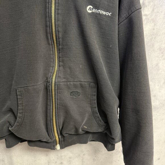 Vintage Dutch Harbor Gear Hoodie Sweatshirt Mens XL 26.5x25.5 Thermal DHG - Picture 4 of 13